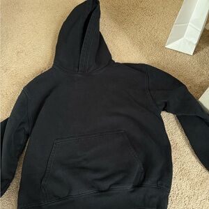 Aritzia Black Cozy Sweatfleece Perfect Hoodie